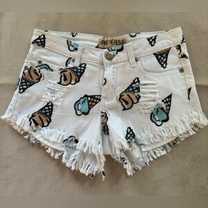 REVERSE Girls Shorts with Ice Cream Cones